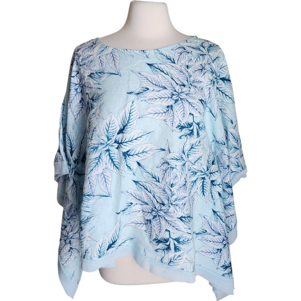 Floral Blue Blouse